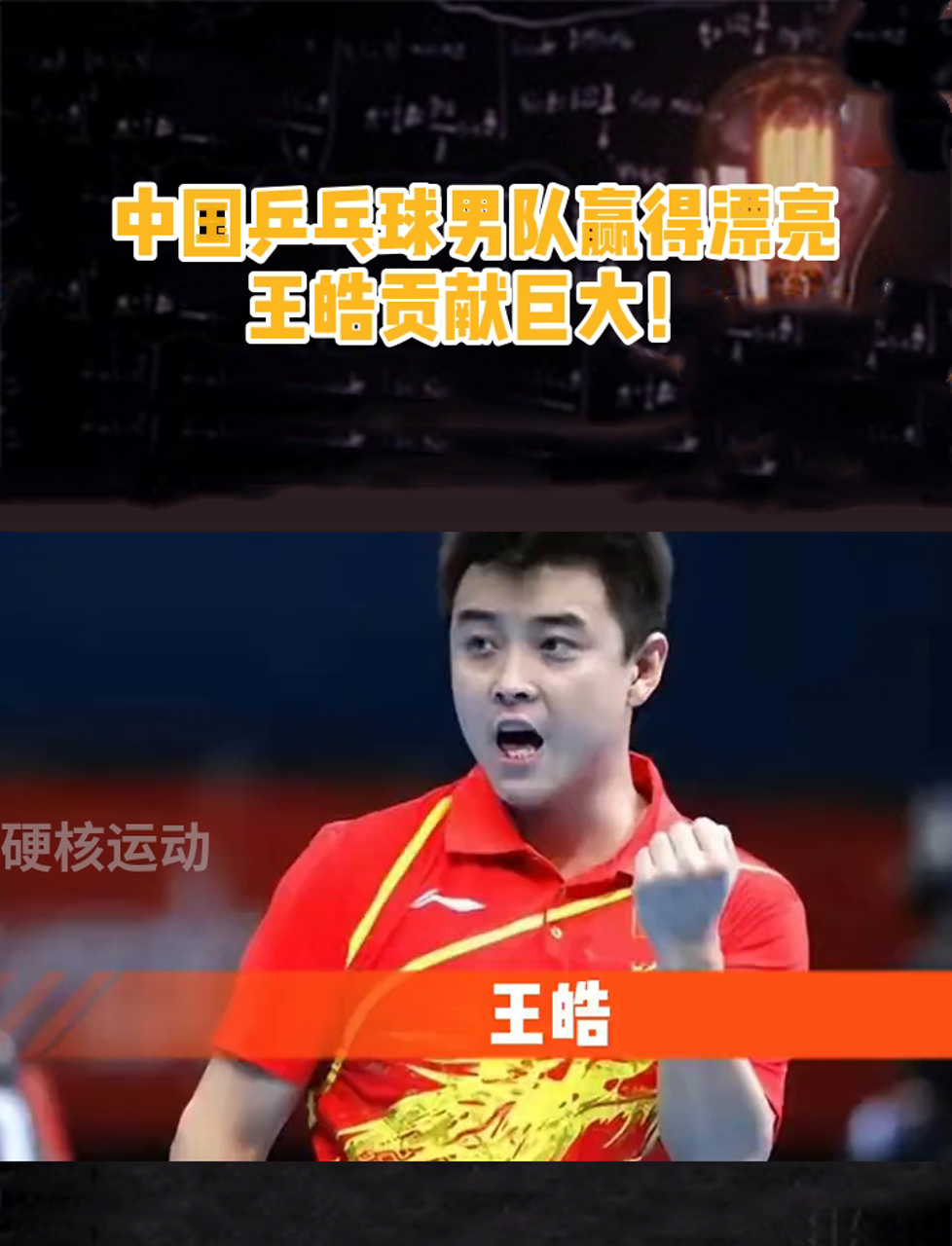 日本乒乓球队横扫中国乒乓球队，王皓高光表现的简单介绍